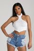 The Ocean Distressed Denim Shorts - LightDenim - KNOWSTYLE - EDGE - EDGEONLINESTORE